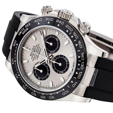 rolex daytona white gold band|rolex daytona for sale white.